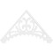 Ekena Millwork Pitch Genova Architectural Grade PVC Gable Pediment, 48"W x 28"H x 1"P (14/12) GPP048X028X100GEN - alternate 3